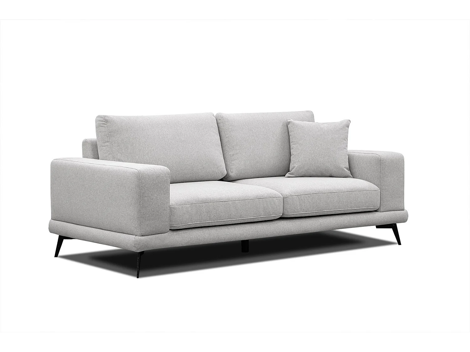 MEDIOLANE Sofa 2,5-Sitzer, hellgrau