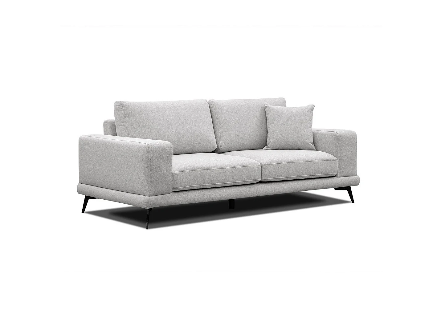 MEDIOLANE Sofa 2,5-Sitzer, hellgrau