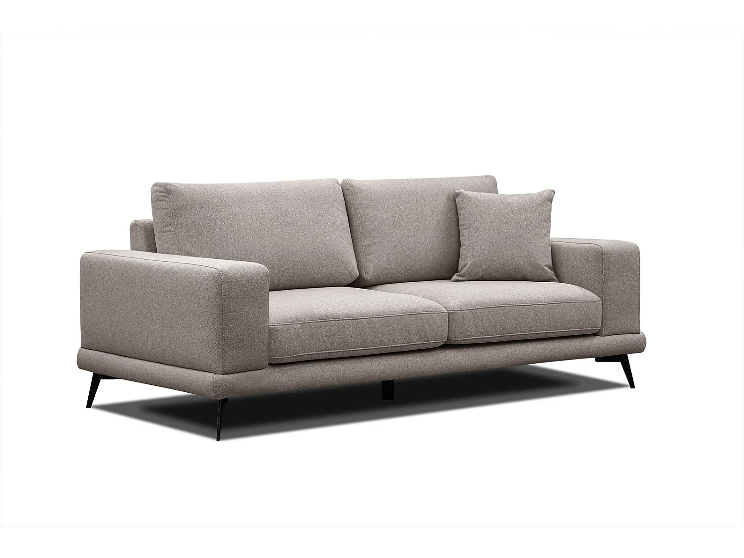 MEDIOLANE Sofa 2,5-Sitzer, taupe