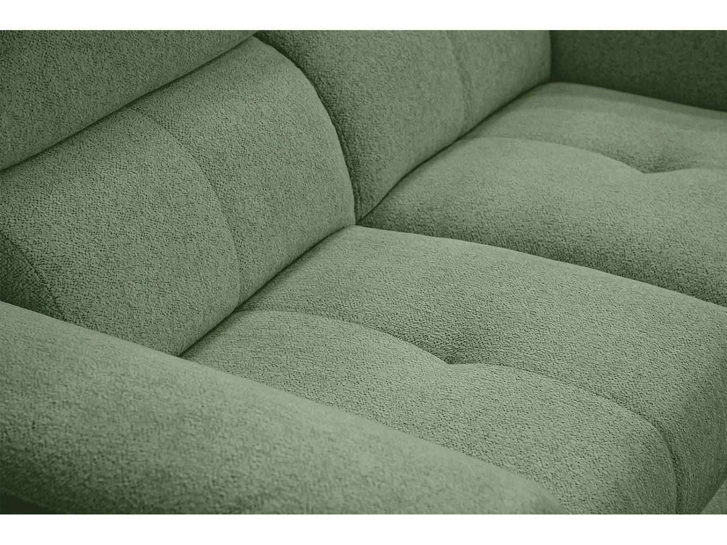 MATERA Sofa 2-Sitzer mit verstellbare Kopfstützen, dunkelgrün