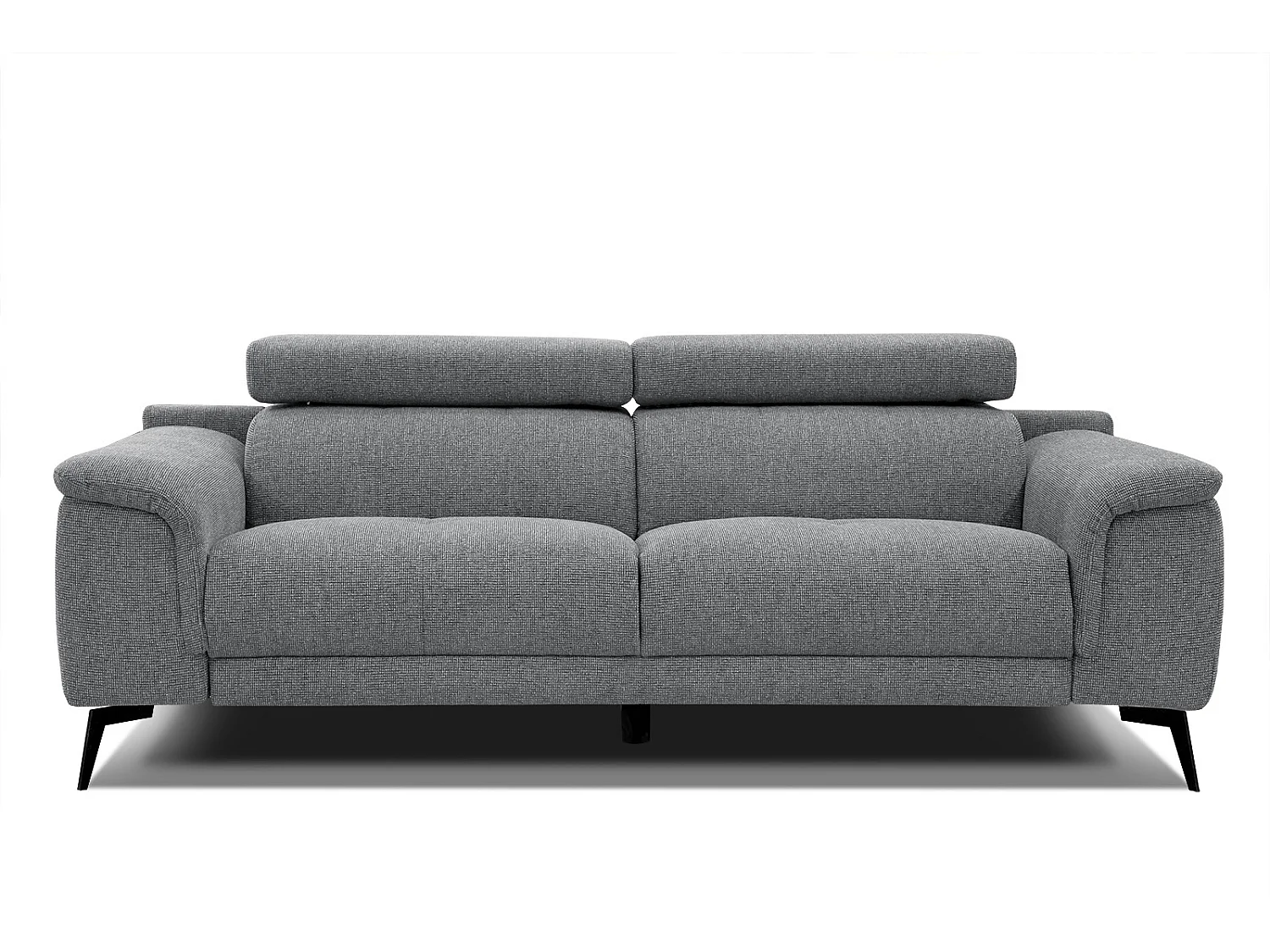 Canapé 3 places en tissu gris FIERO