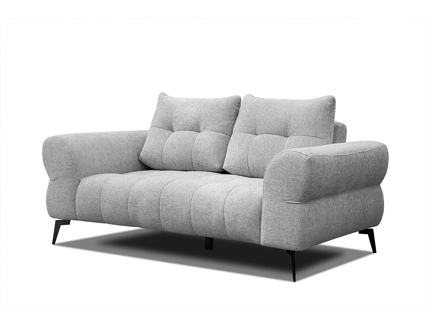 SALVINI Sofa 2-Sitzer, hellgrau