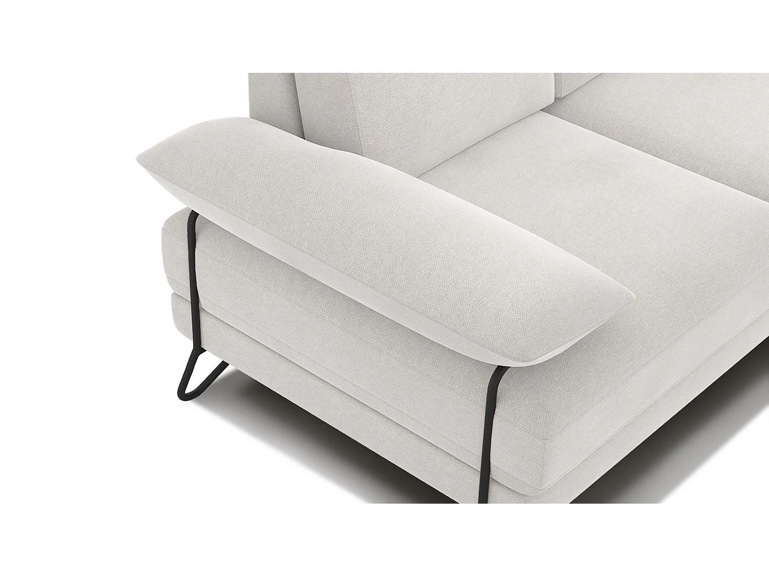 LORI Sofa 2-Sitzer, weiß