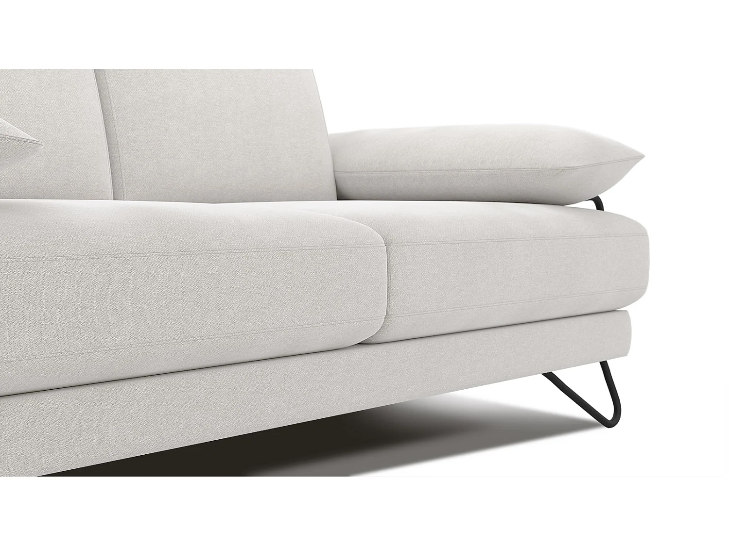 LORI Sofa 2-Sitzer, weiß