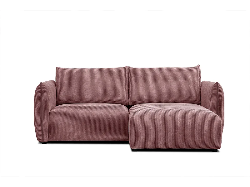 TAUER Ecksofa 3-Sitzer rechts, altrosa