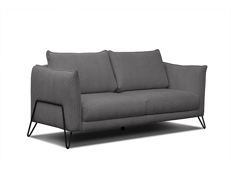 HOSTEN Sofa 2,5-Sitzer, dunkelgrau