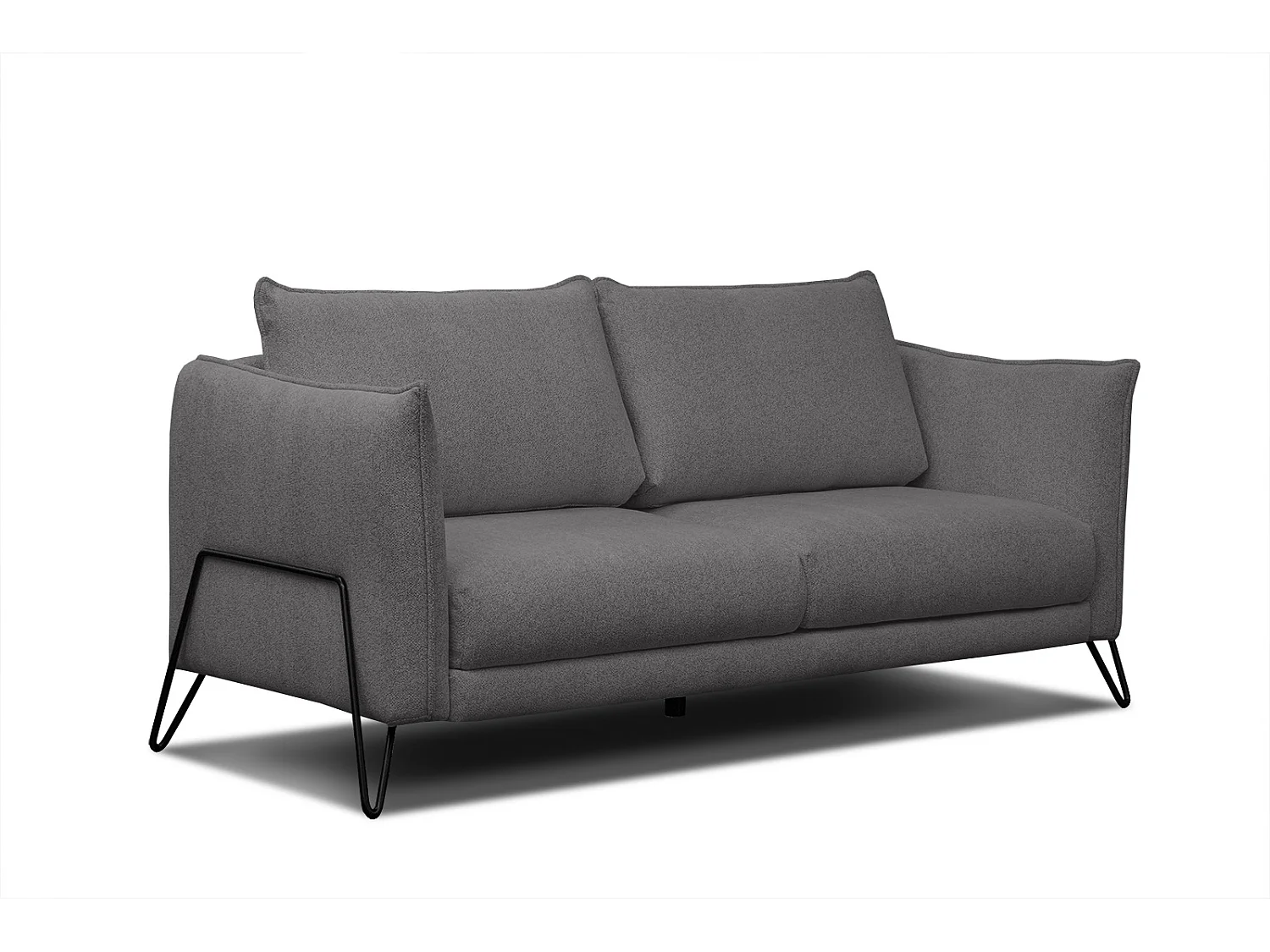 HOSTEN Sofa 2,5-Sitzer, dunkelgrau