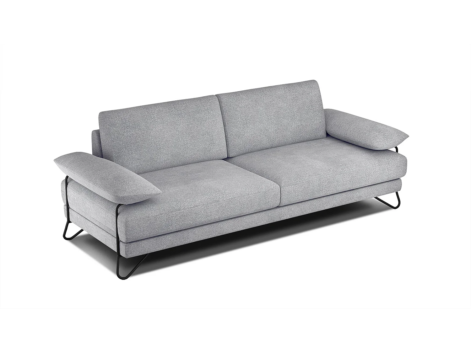 LORI Sofa 3-Sitzer, silbergrau