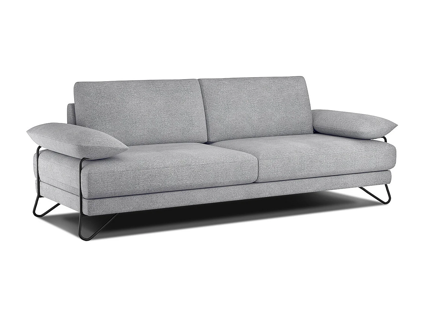 LORI Sofa 3-Sitzer, silbergrau