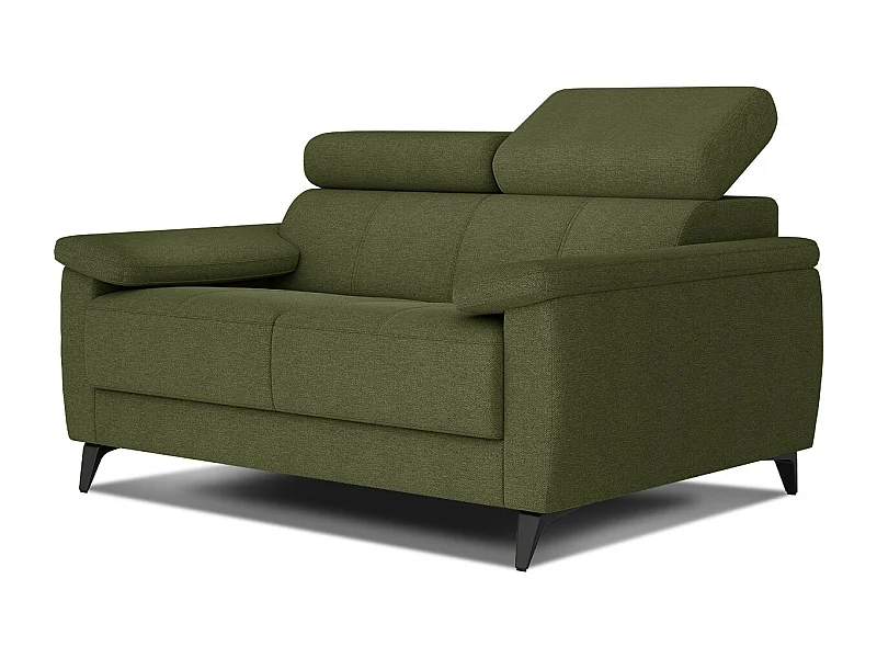TAUNUS Sofa 2-Sitzer mit verstellbare Kopfstützen, grün
