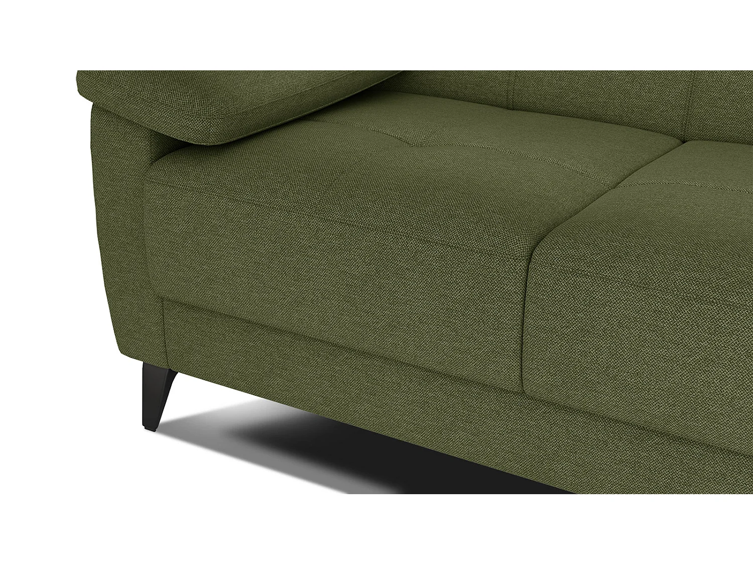 TAUNUS Sofa 2-Sitzer mit verstellbare Kopfstützen, grün