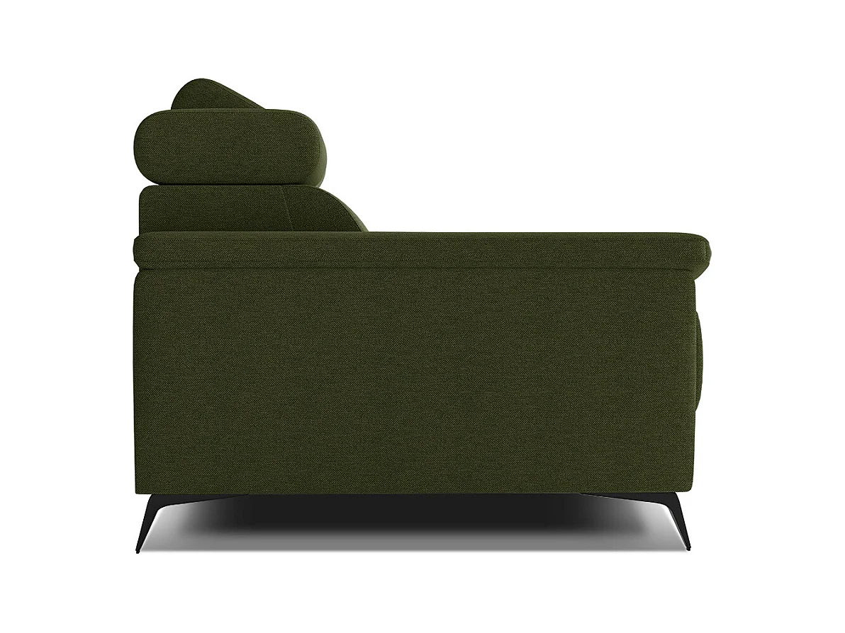 TAUNUS Sofa 2-Sitzer mit verstellbare Kopfstützen, grün