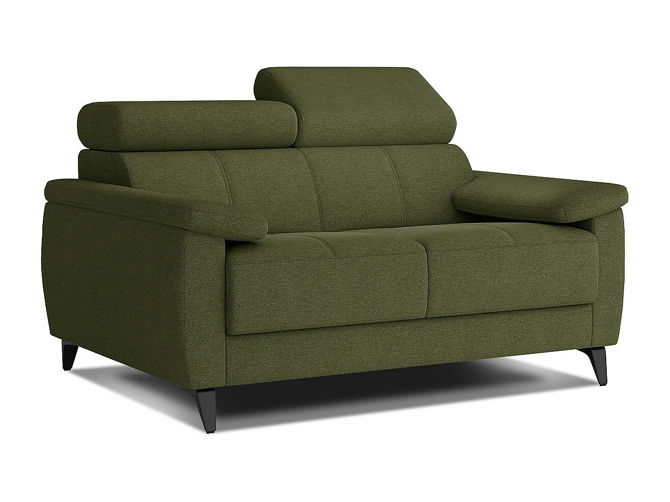 TAUNUS Sofa 2-Sitzer mit verstellbare Kopfstützen, grün