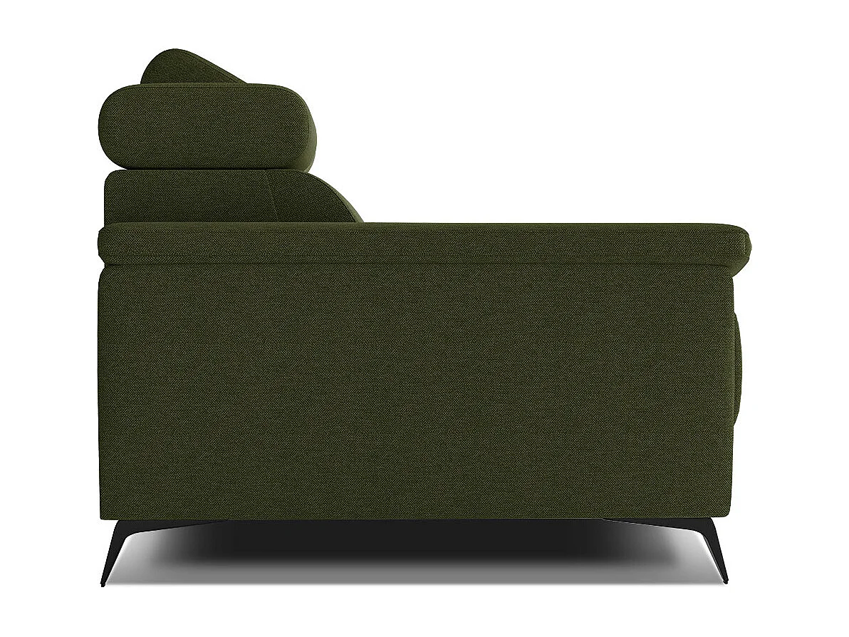 TAUNUS Sofa 2-Sitzer mit verstellbare Kopfstützen, grün