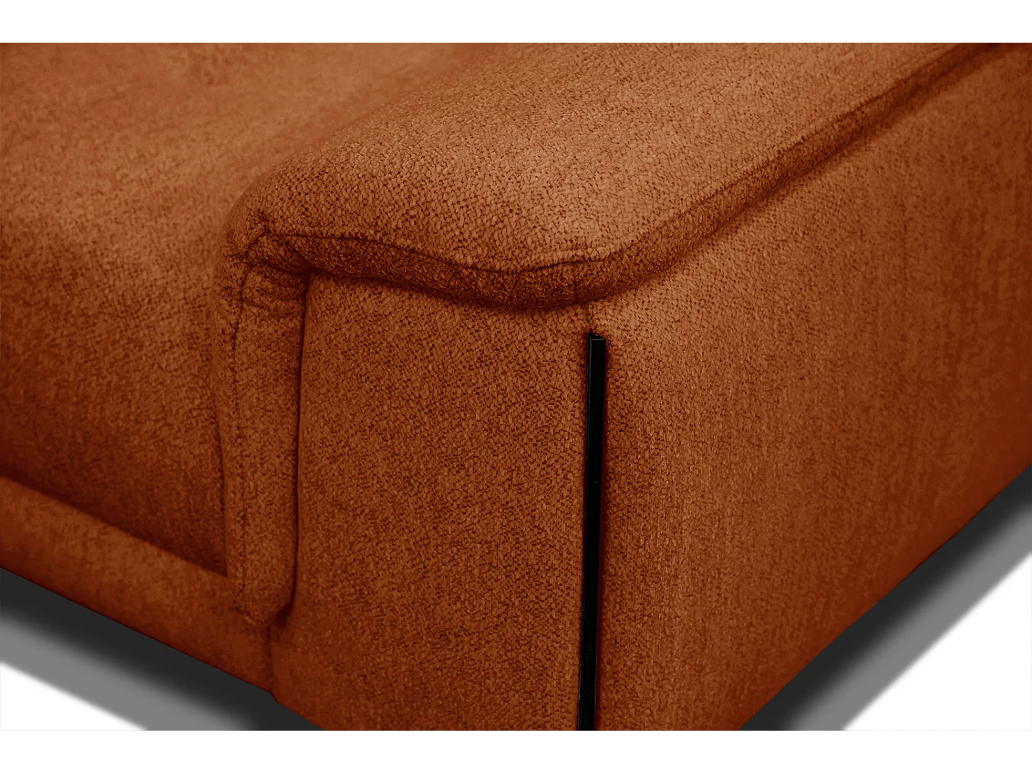 MATERA Sofa 2-Sitzer mit verstellbare Kopfstützen, dunkelorange