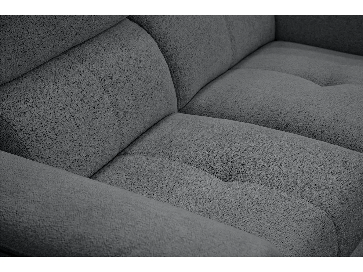 MATERA Sofa 2-Sitzer mit verstellbare Kopfstützen, graphit