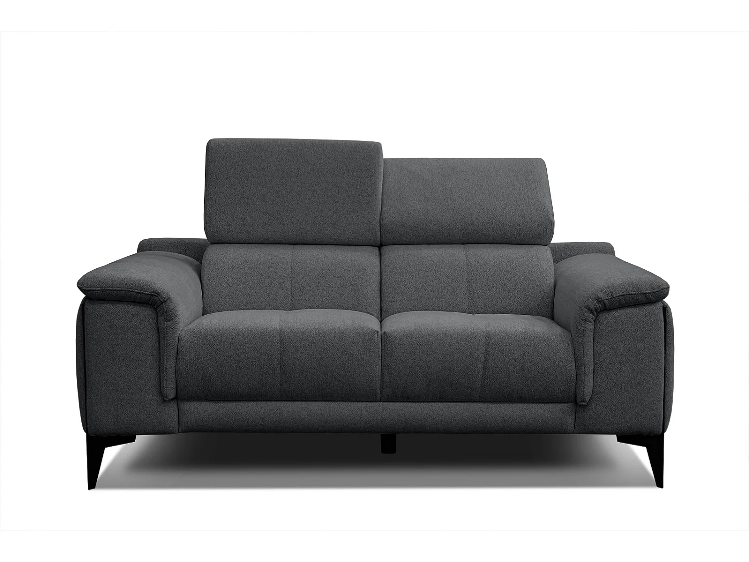 MATERA Sofa 2-Sitzer mit verstellbare Kopfstützen, graphit