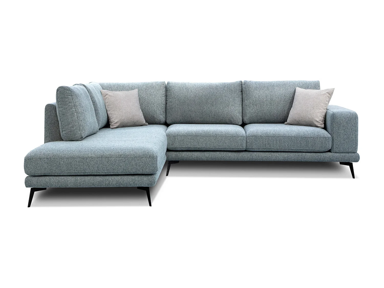 MEDIOLANE Ecksofa 5-Sitzer links, mint