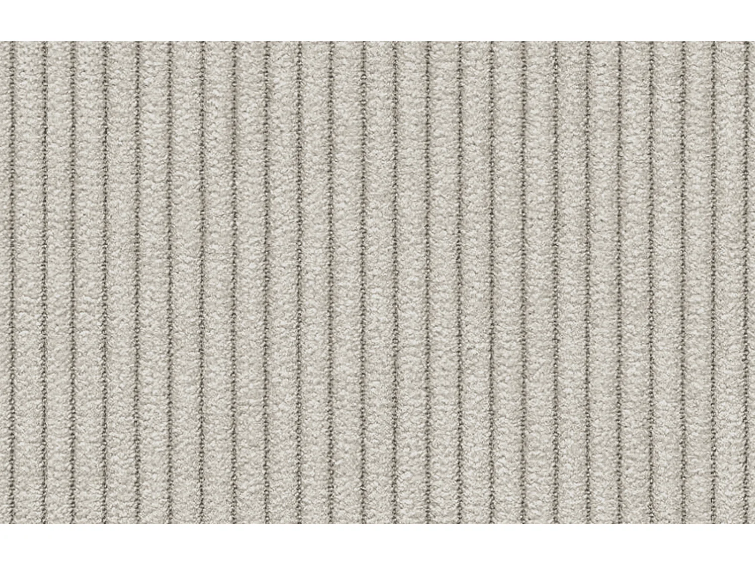 Canapé droit XXL 3 places tissu blanc perle- VILT