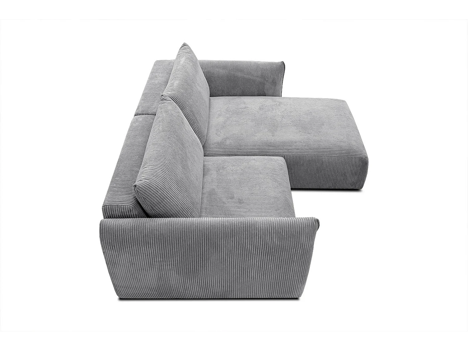 TAUER Ecksofa 3-Sitzer rechts, hellgrau