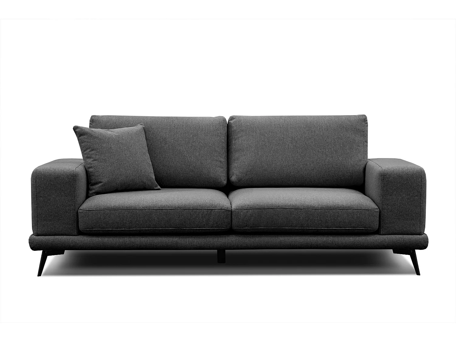 MEDIOLANE Sofa 3-Sitzer, schwarz