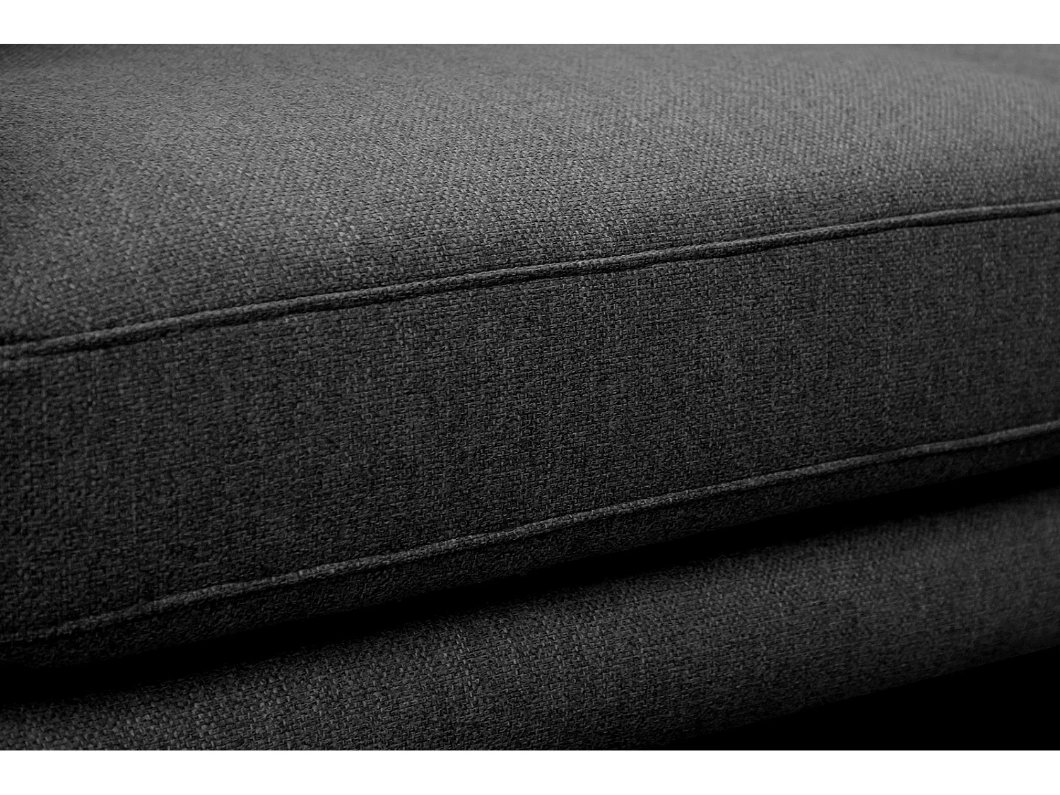 MEDIOLANE Sofa 3-Sitzer, schwarz