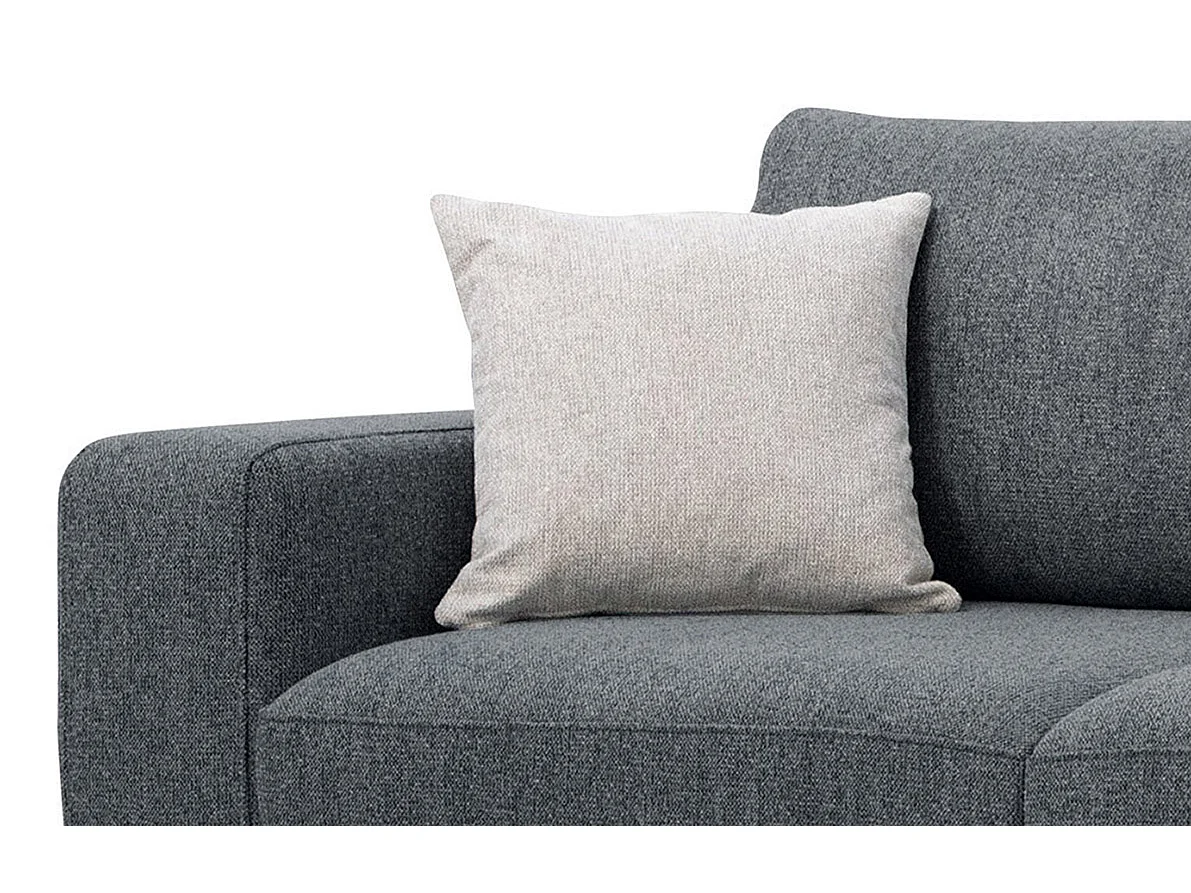 Canapé d'angle 5 places en tissu gris foncé MEDIOLANE