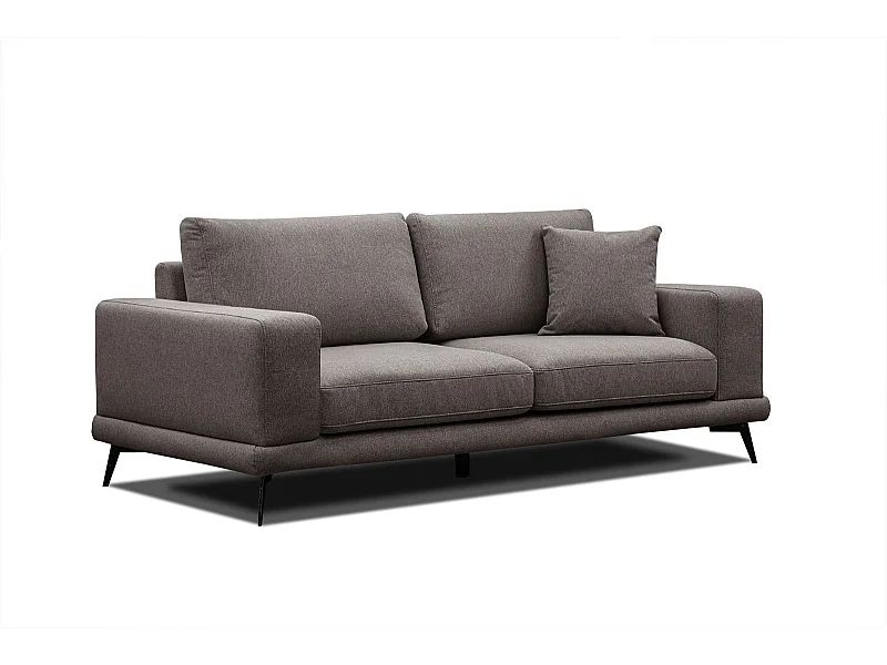 MEDIOLANE Sofa 2,5-Sitzer, dunkelbraun