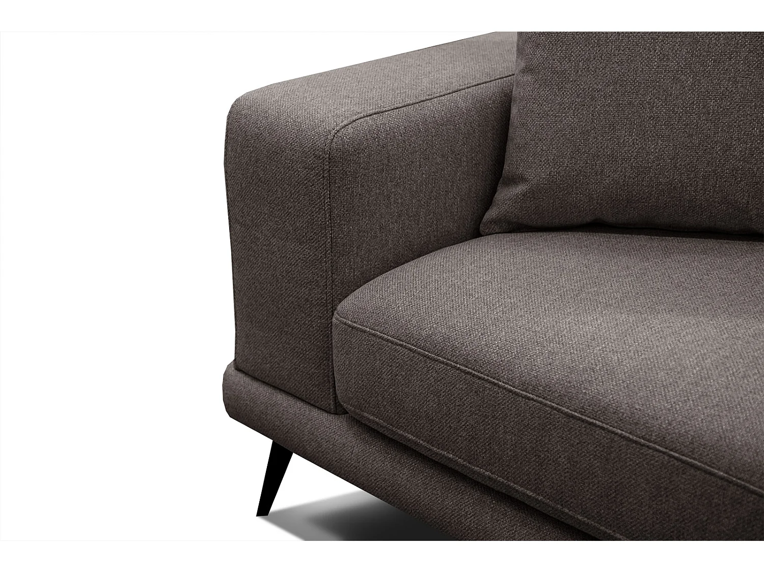 MEDIOLANE Sofa 2,5-Sitzer, dunkelbraun