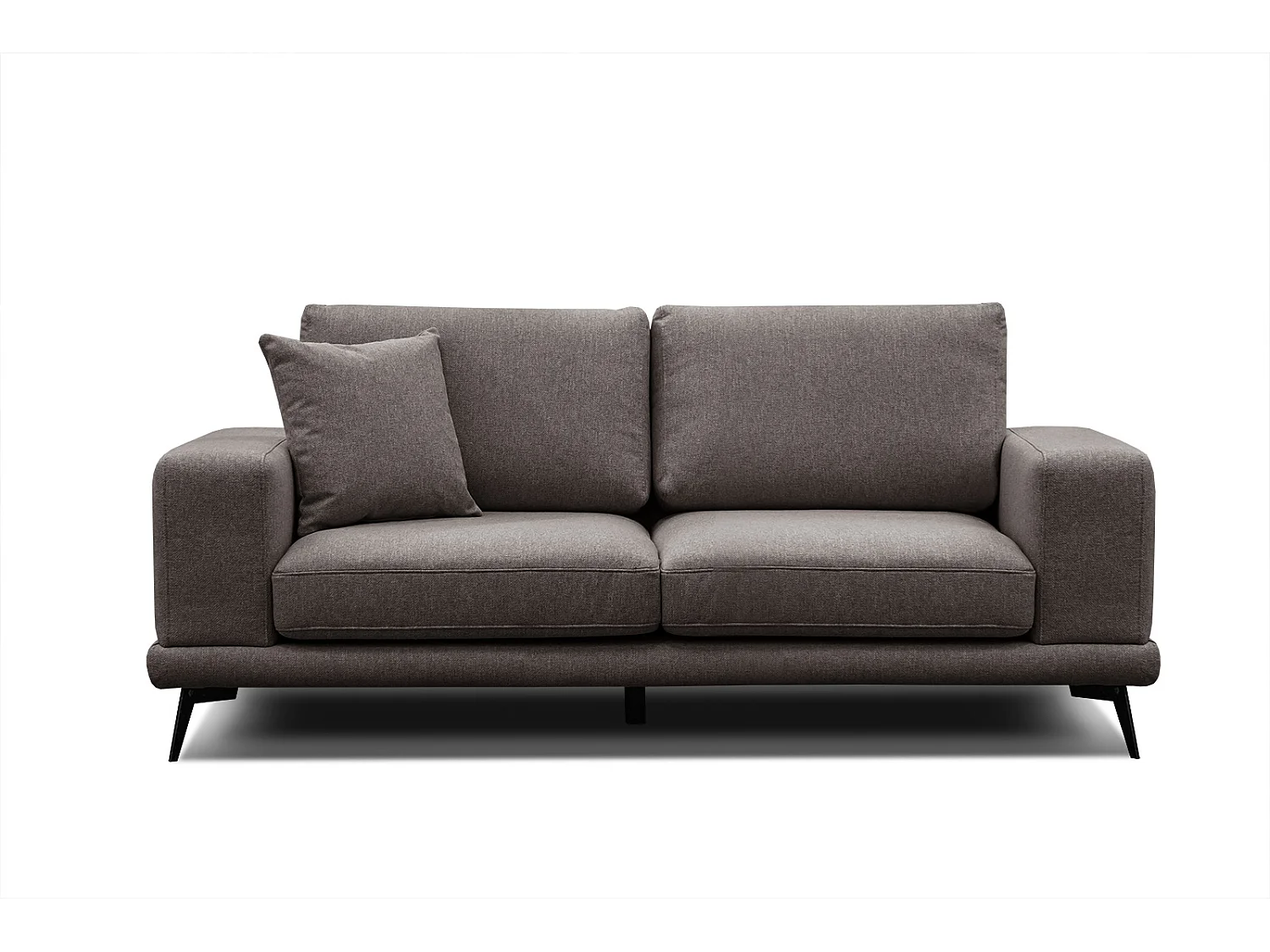 MEDIOLANE Sofa 2,5-Sitzer, dunkelbraun