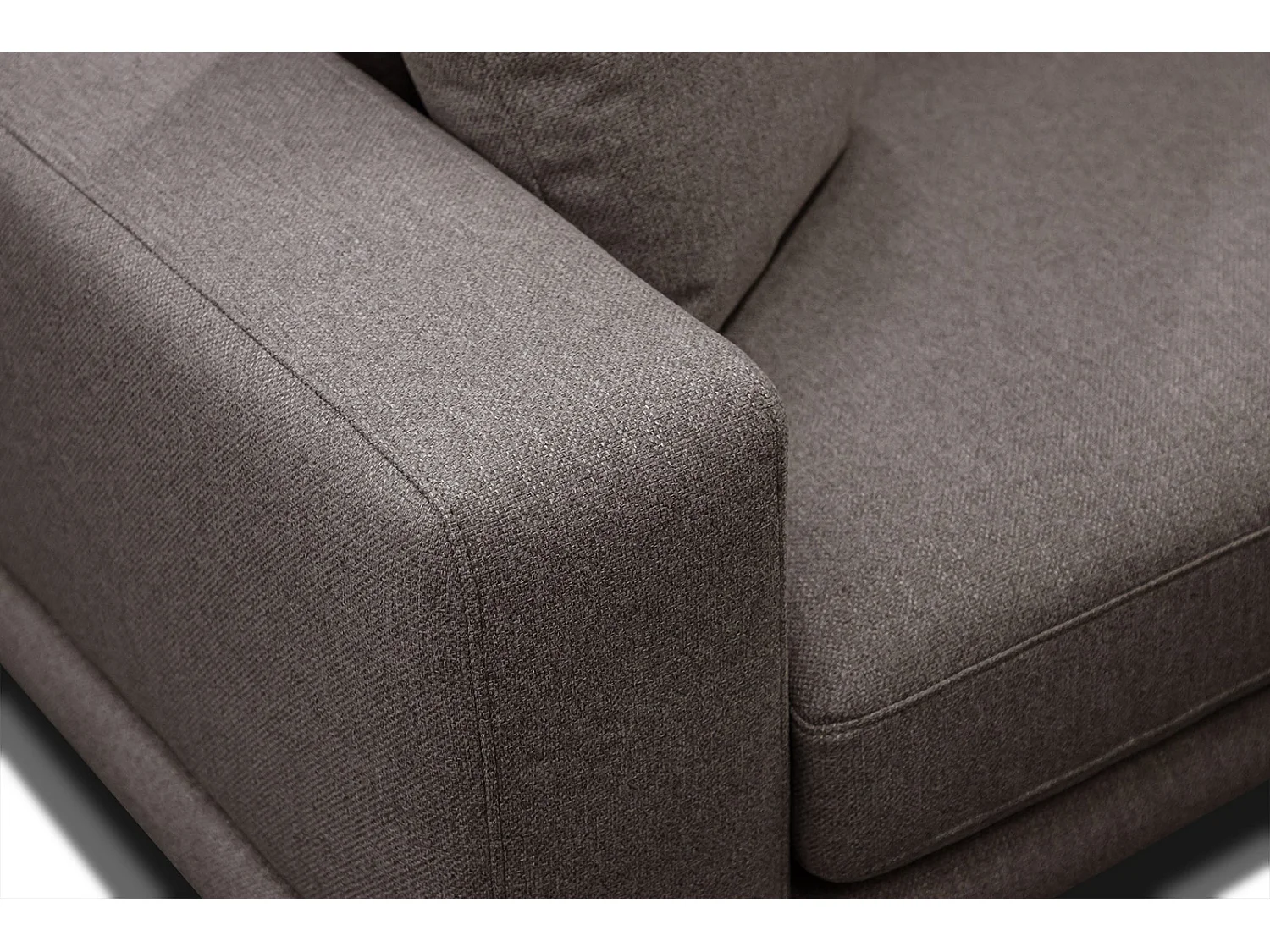 MEDIOLANE Sofa 2,5-Sitzer, dunkelbraun
