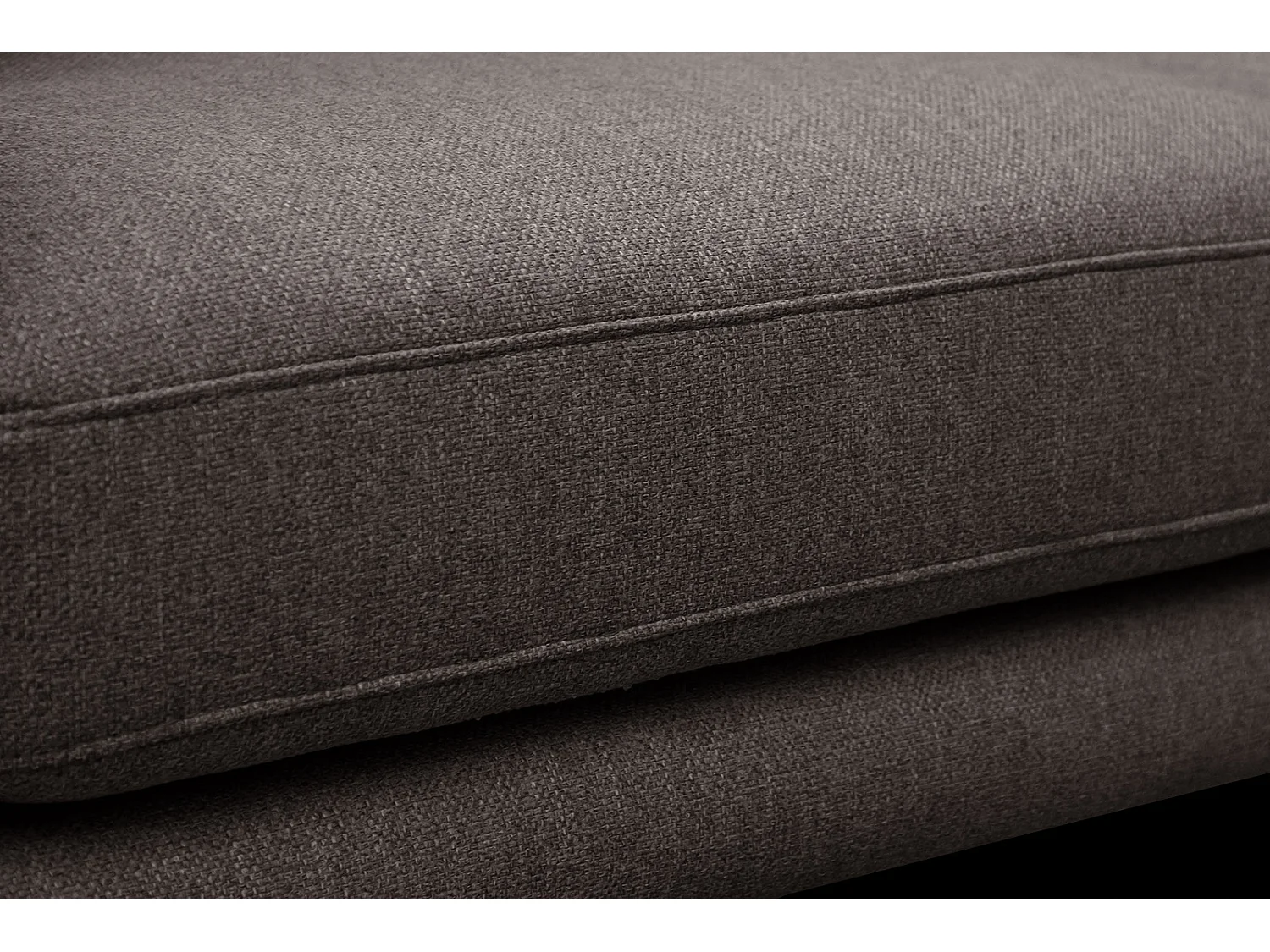 MEDIOLANE Sofa 2,5-Sitzer, dunkelbraun