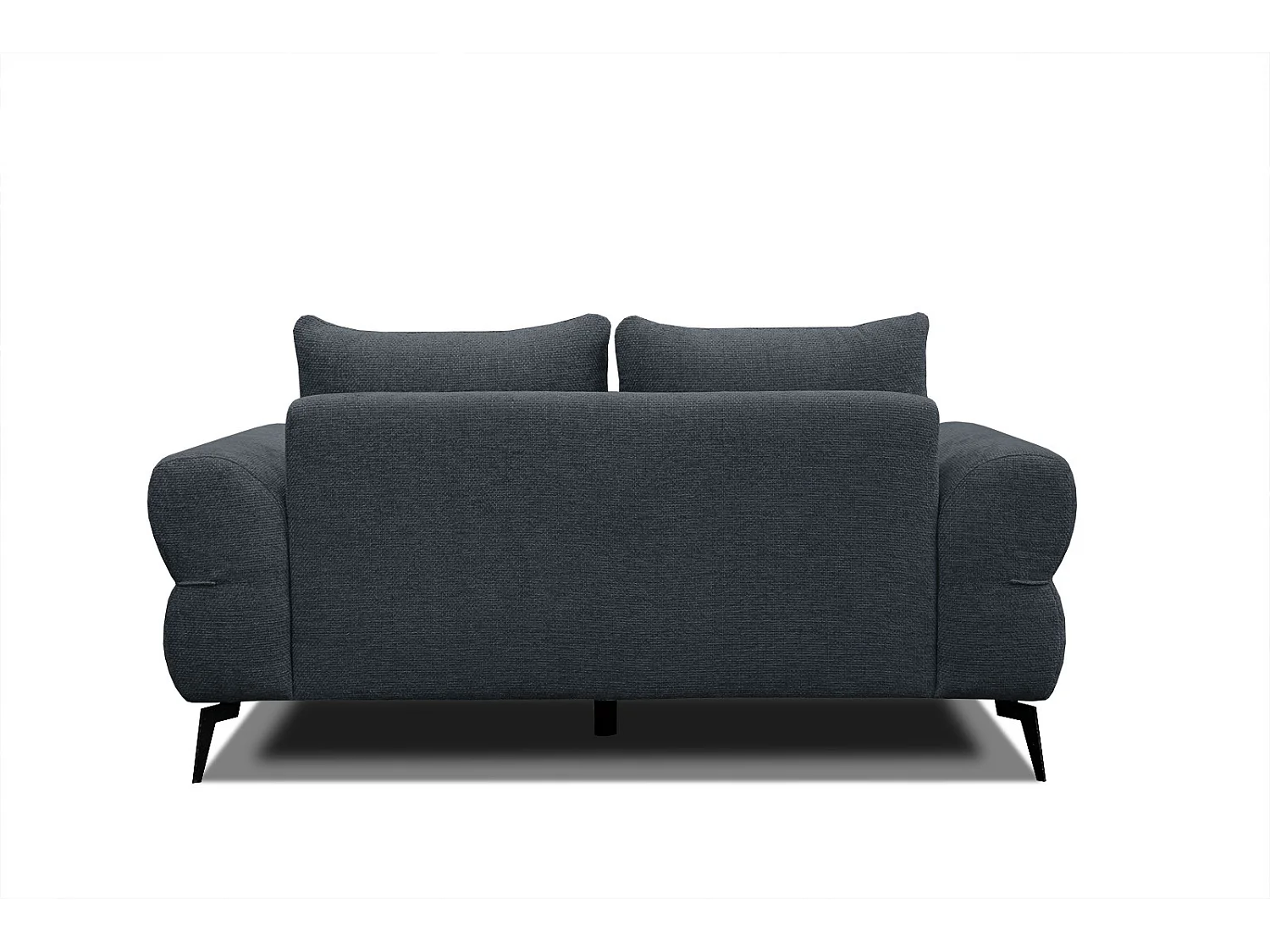 Canapé droit 2 places tissu bleu marine - SALVINI