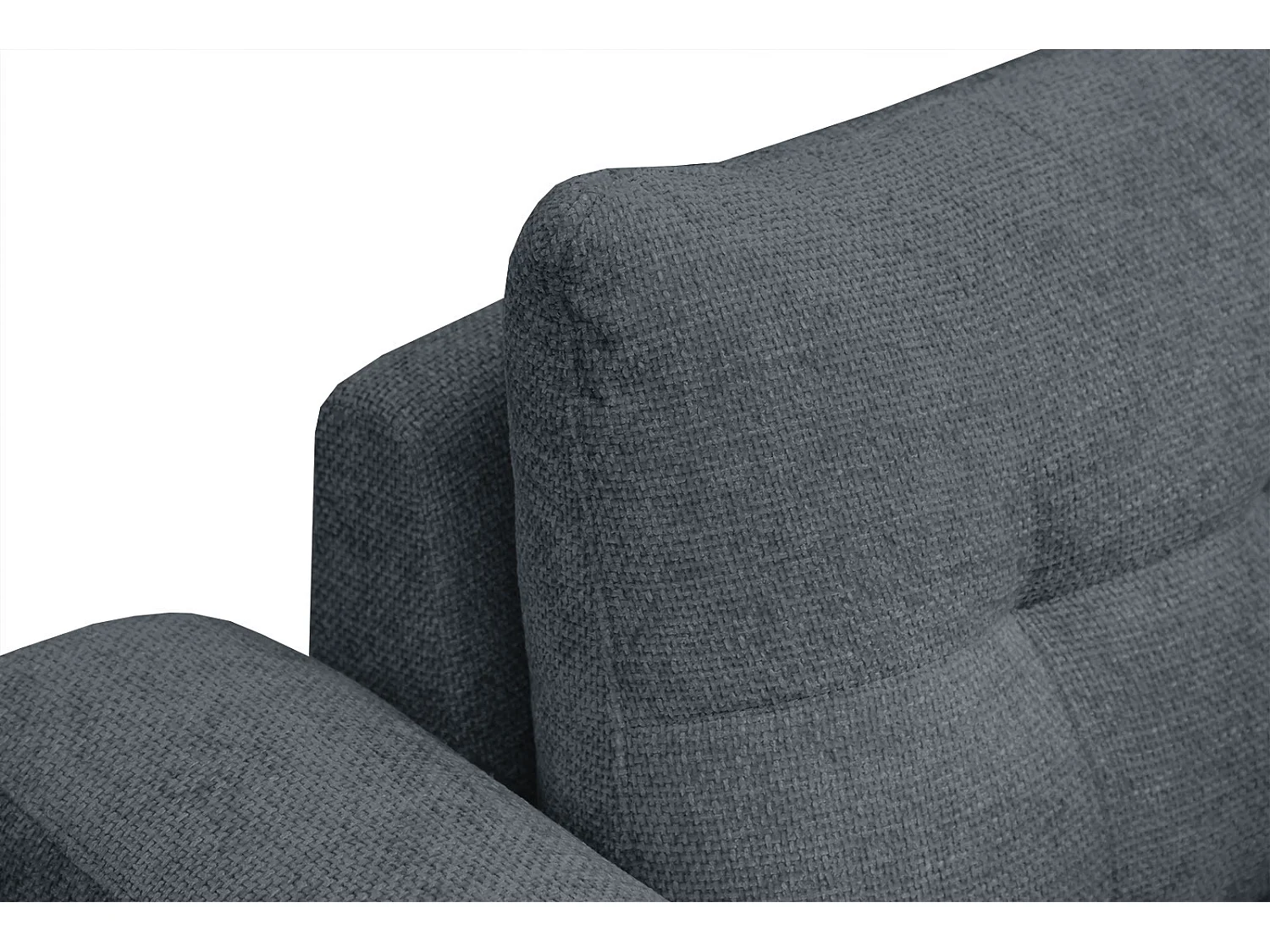 Canapé droit 2 places tissu bleu marine - SALVINI