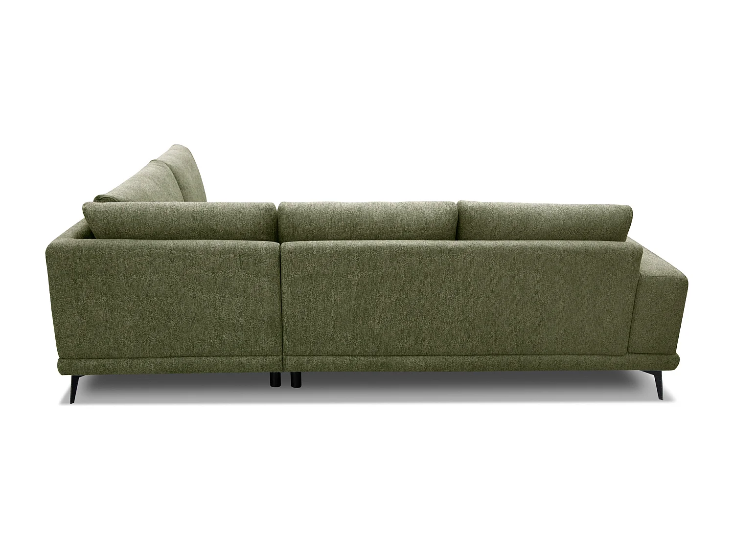 MEDIOLANE Ecksofa 5-Sitzer rechts, olive