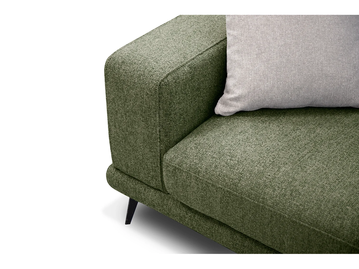 MEDIOLANE Ecksofa 5-Sitzer rechts, olive