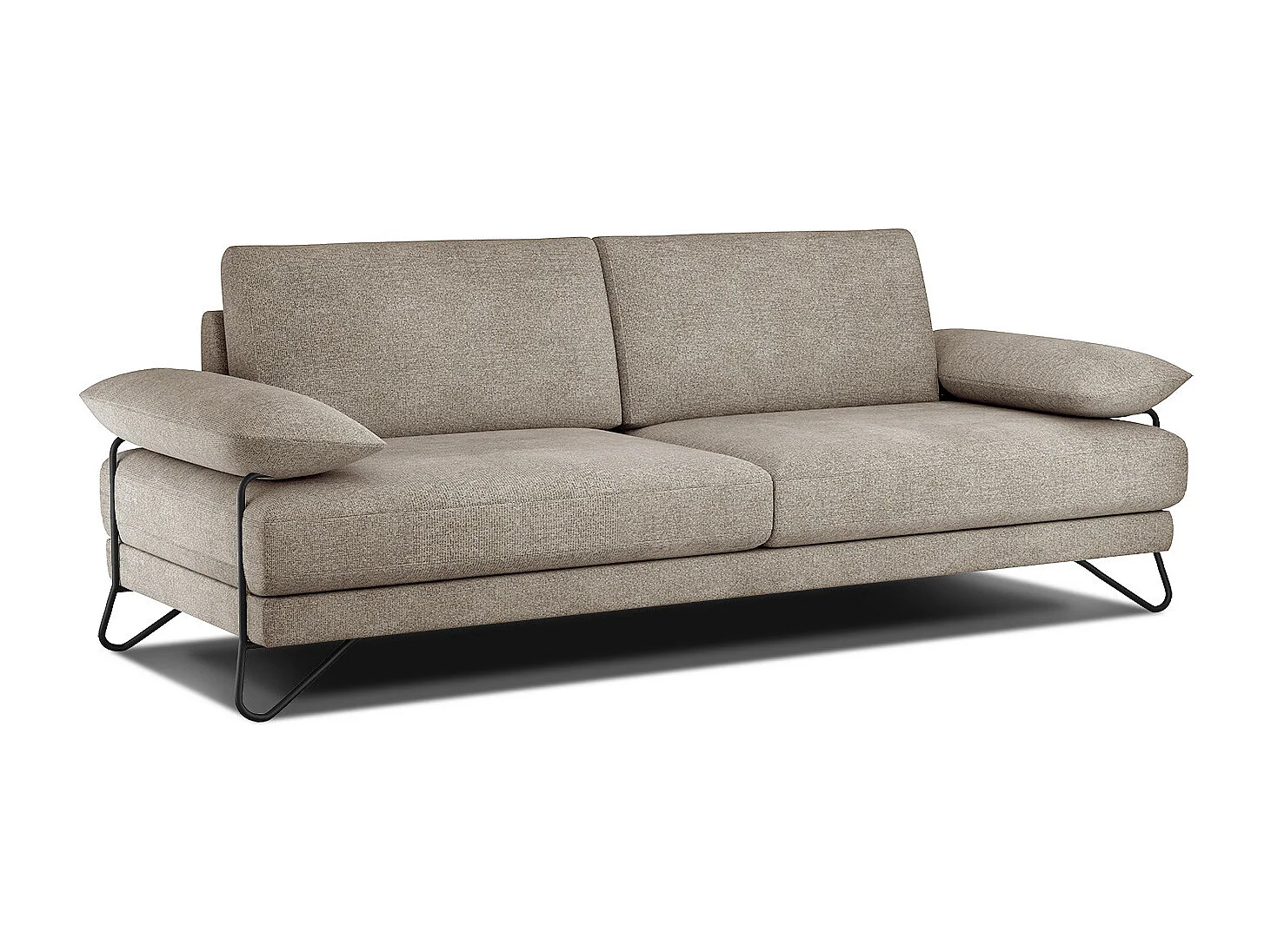 LORI Sofa 3-Sitzer, taupe