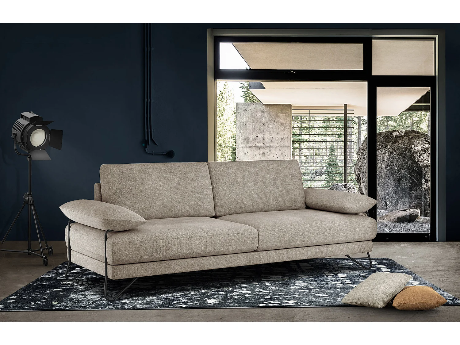 LORI Sofa 3-Sitzer, taupe