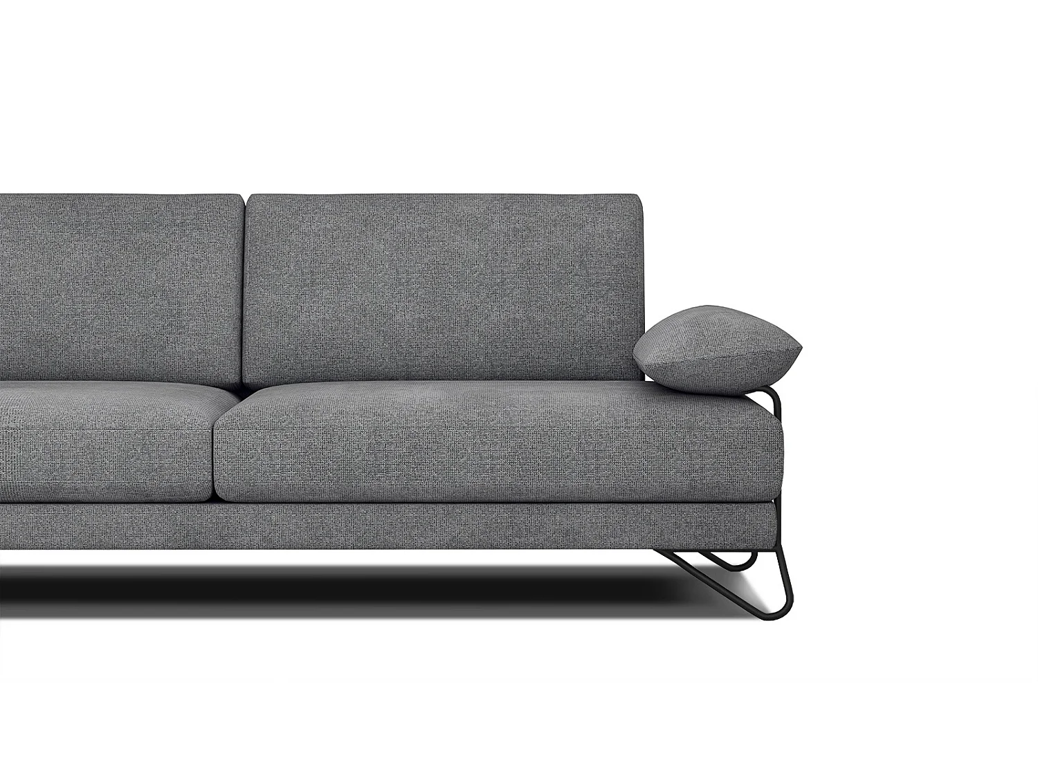 LORI Sofa 3-Sitzer, grau