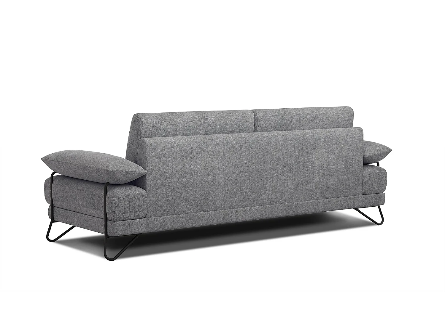 LORI Sofa 3-Sitzer, grau