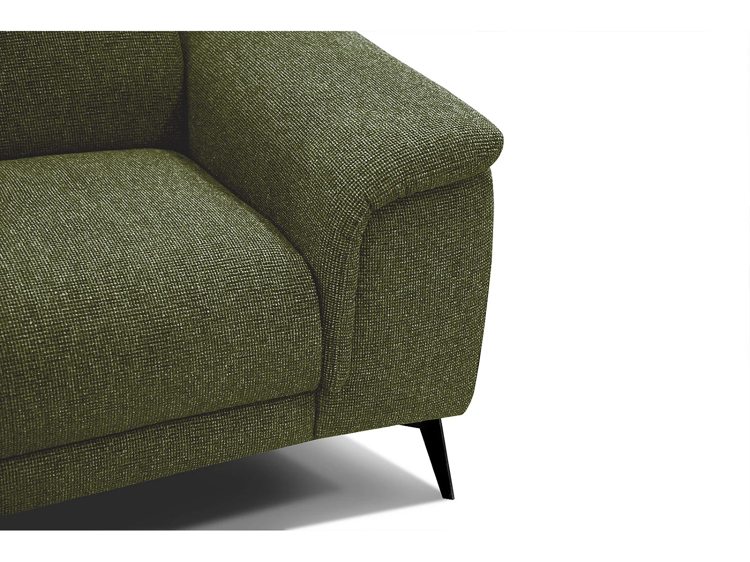 FIERO Sofa 2-Sitzer mit verstellbare Kopfstützen, olive