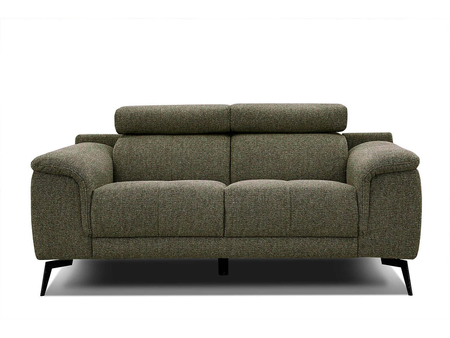 FIERO Sofa 2-Sitzer mit verstellbare Kopfstützen, olive
