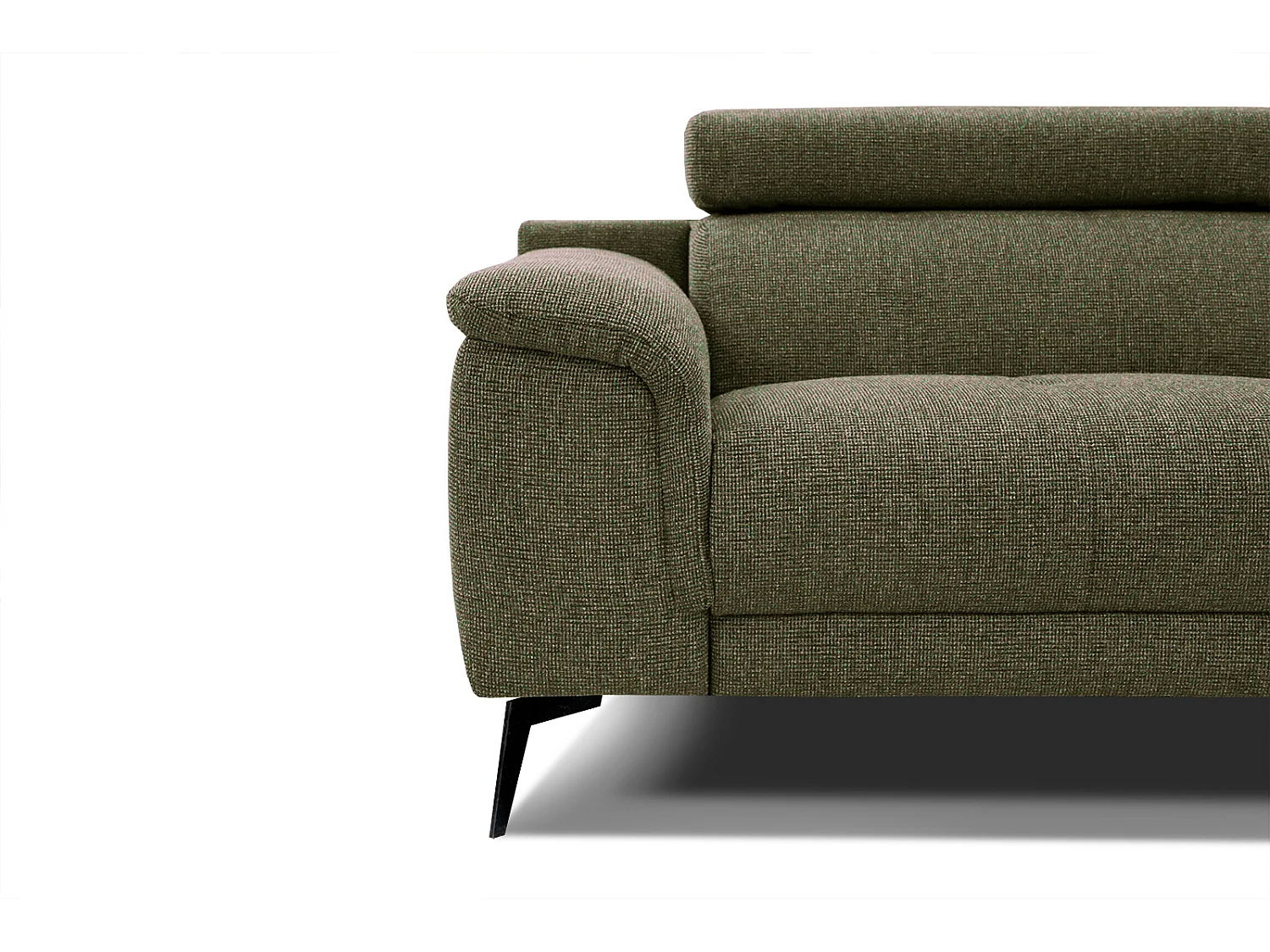 FIERO Sofa 2-Sitzer mit verstellbare Kopfstützen, olive