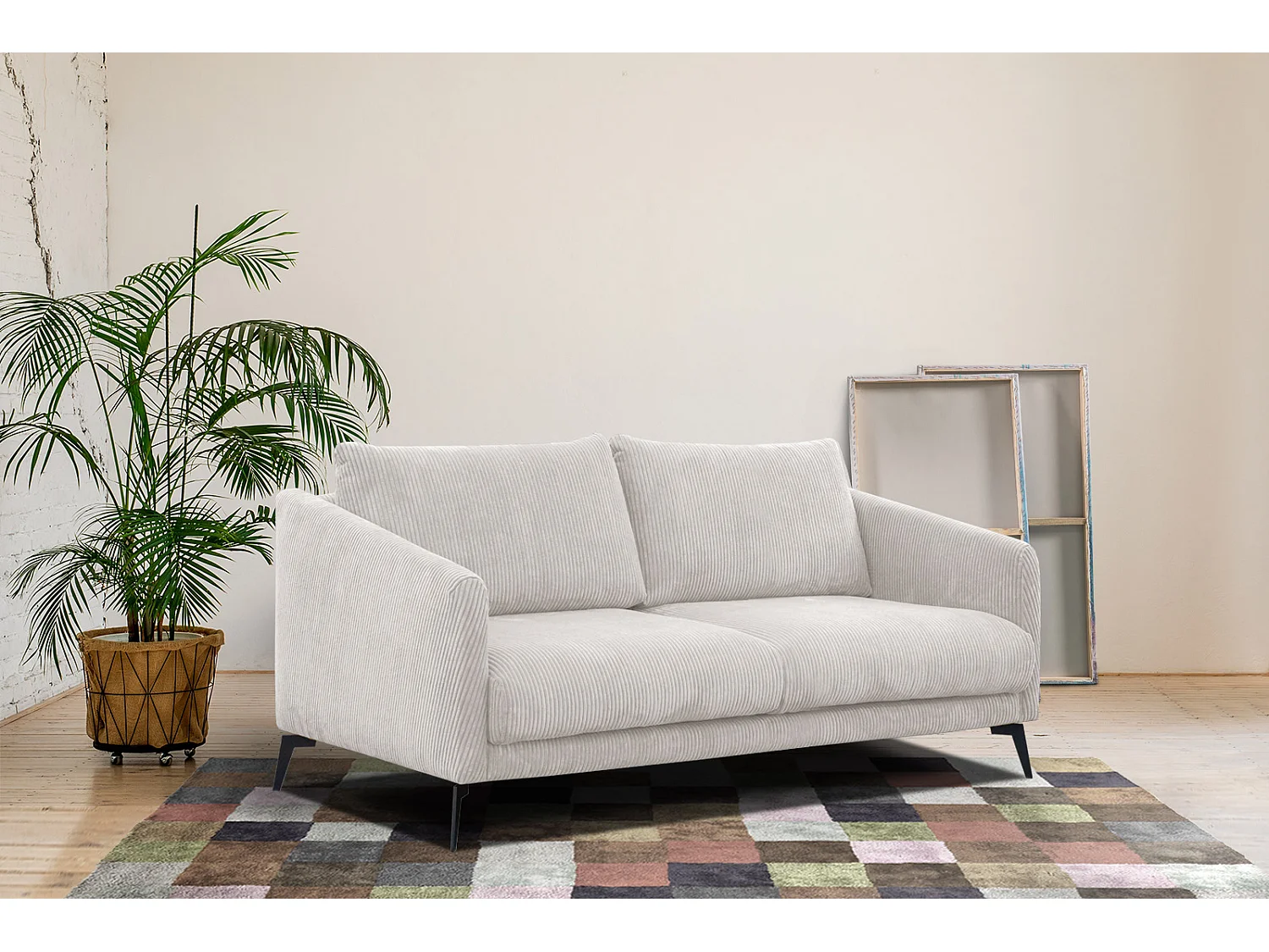 VILT Sofa 2,5-Sitzer, perlweiß