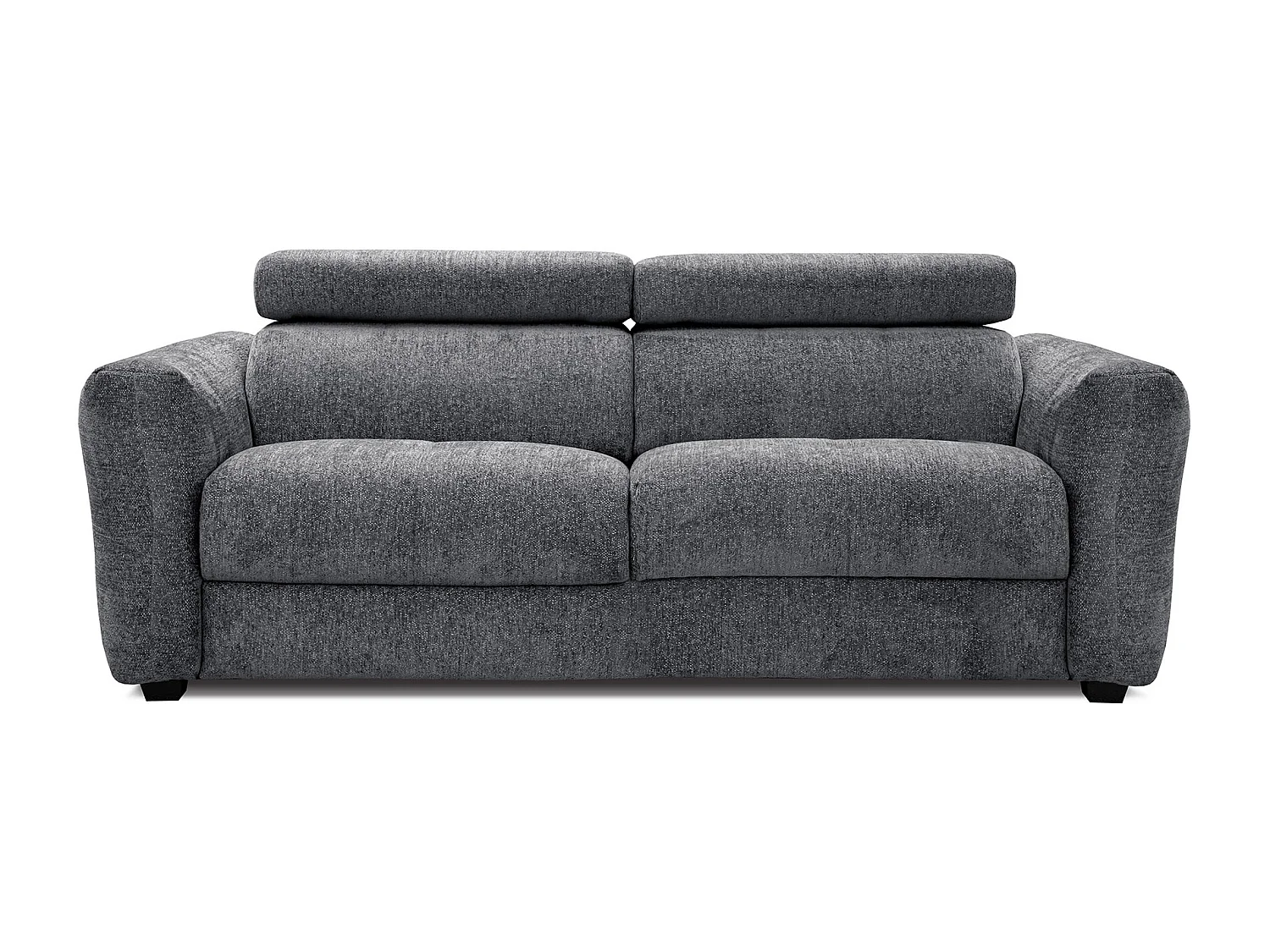 CALVERA Sofa 3-Sitzer mit verstellbare Kopfstützen, graphit