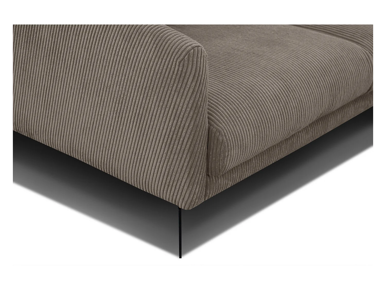 Canapé droit 3 places tissu beige - VILT