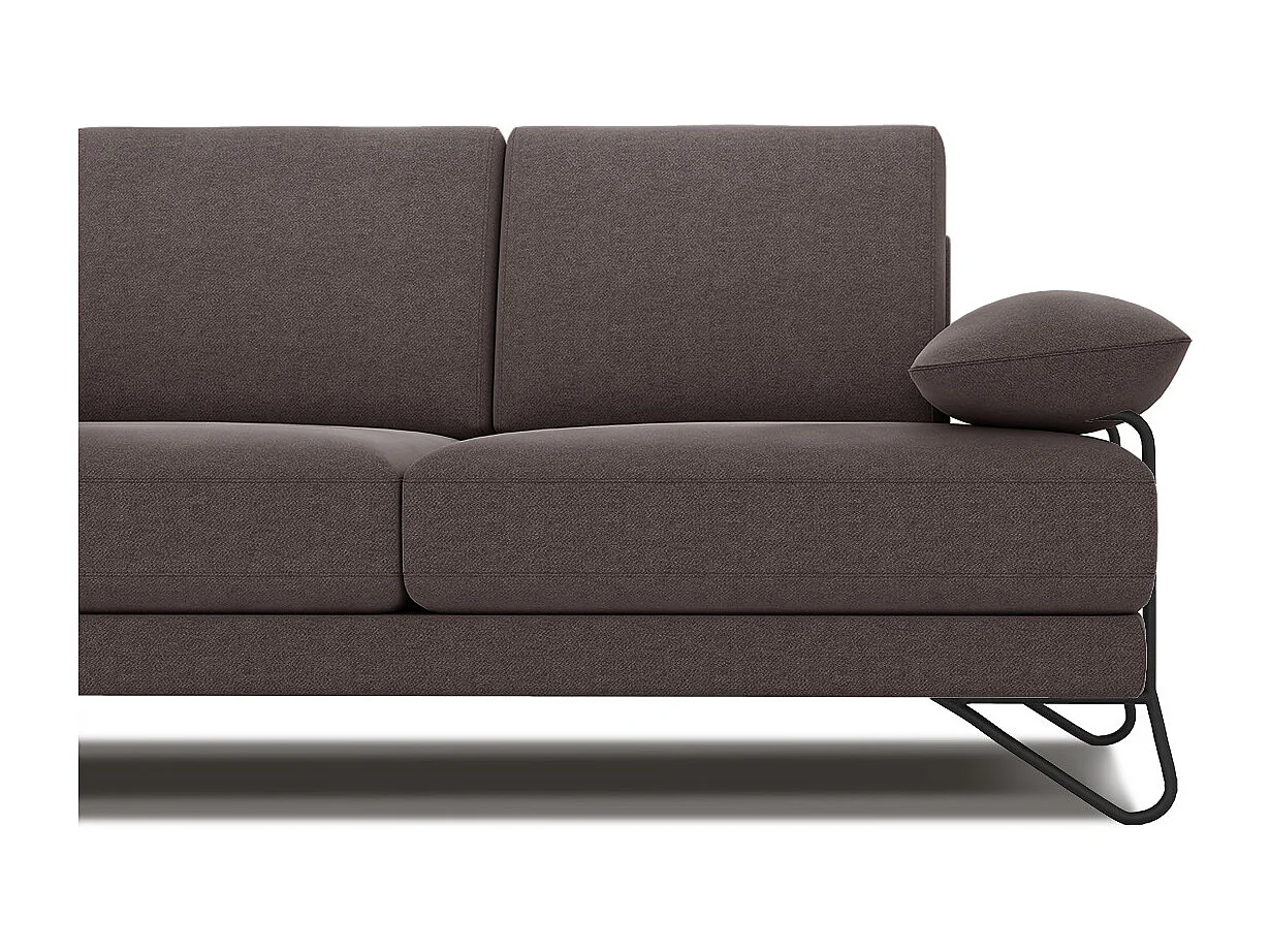 LORI Sofa 2-Sitzer, graubraun