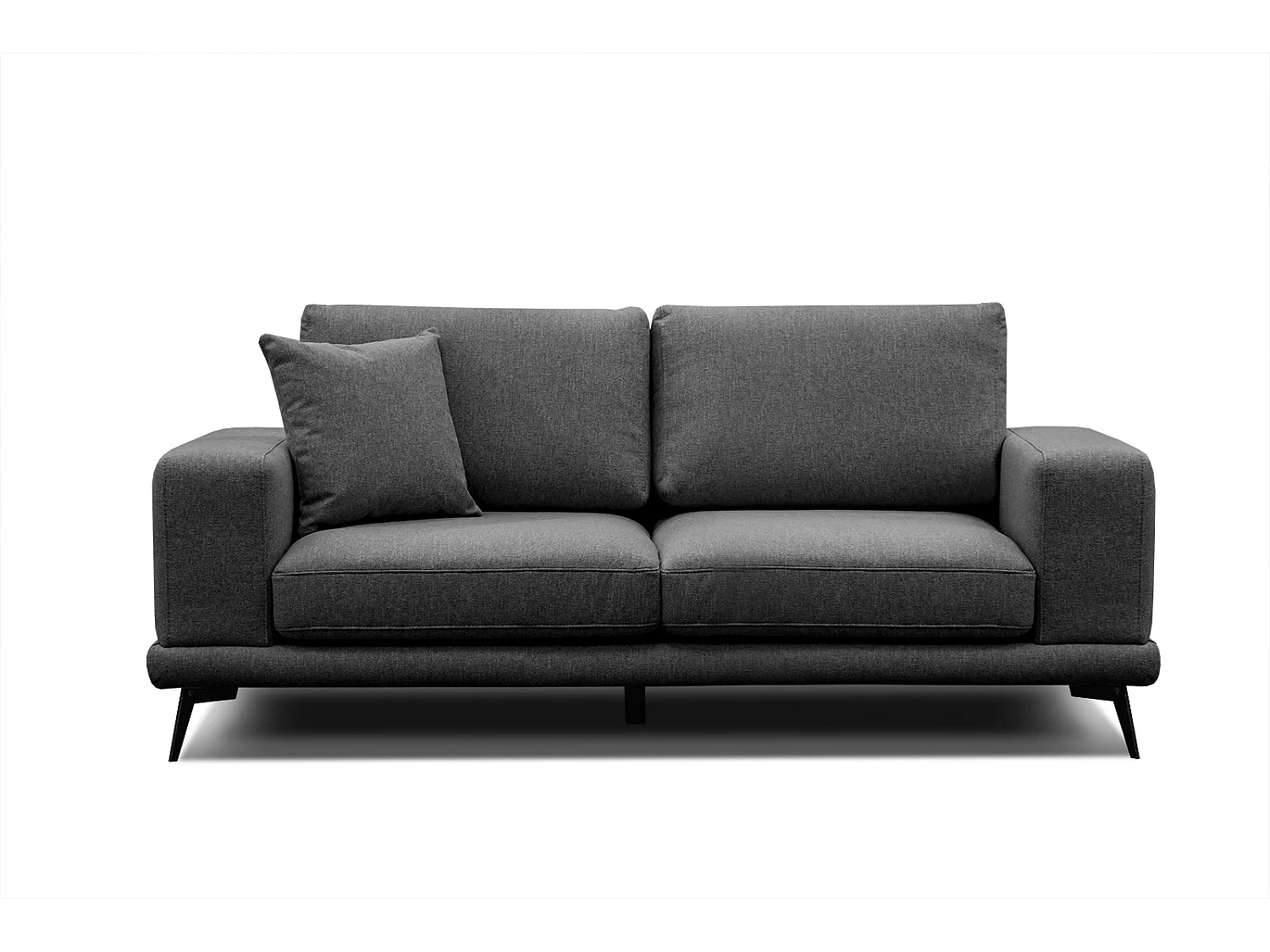 MEDIOLANE Sofa 2,5-Sitzer, schwarz