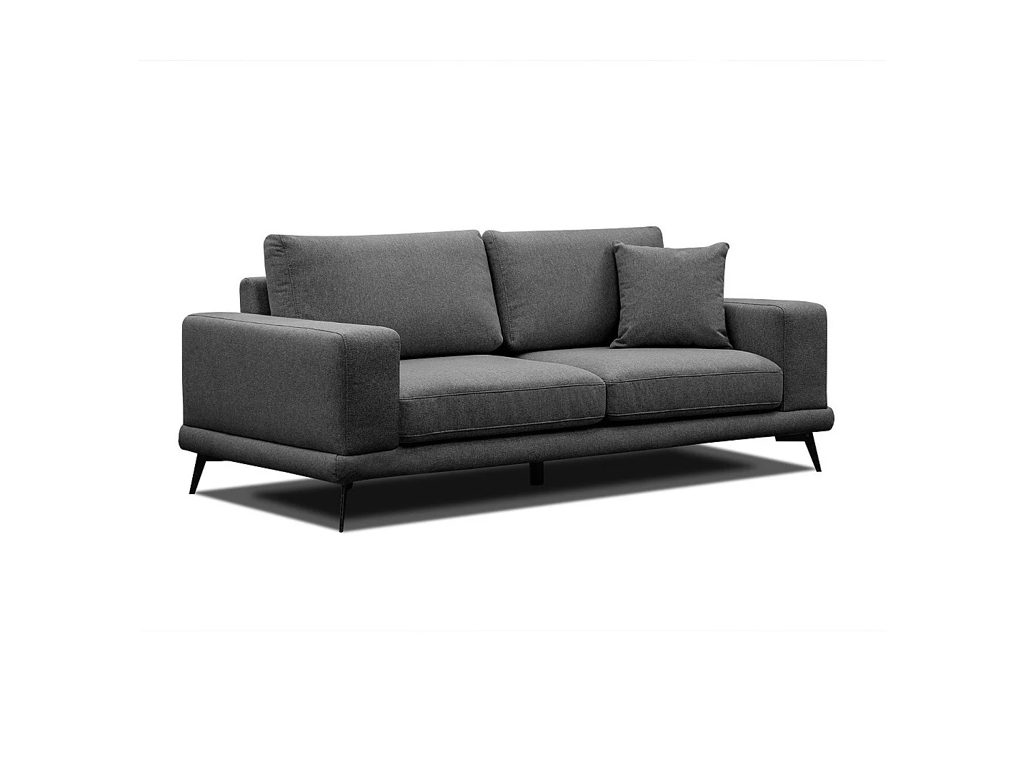 MEDIOLANE Sofa 2,5-Sitzer, schwarz