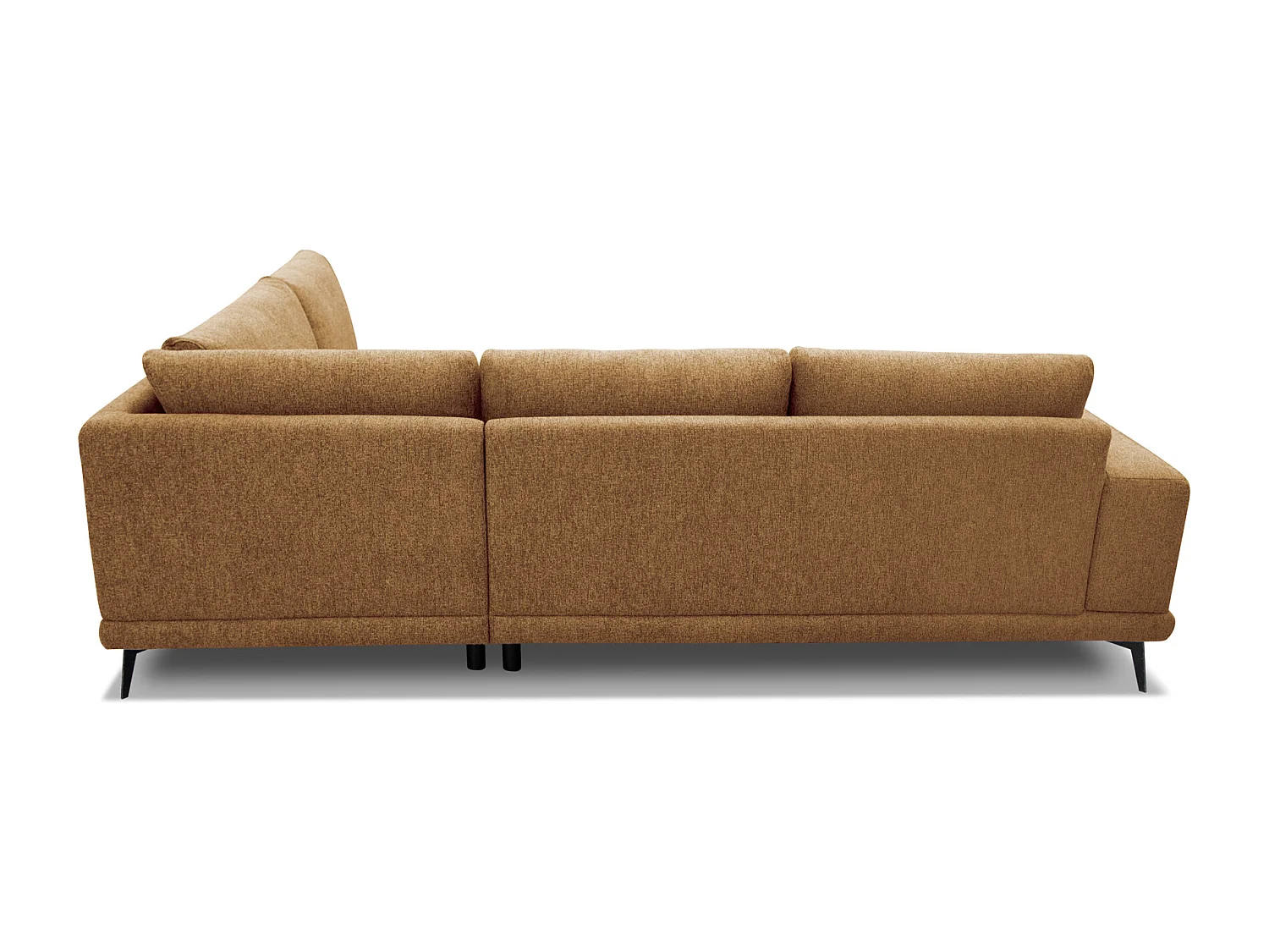 MEDIOLANE Ecksofa 5-Sitzer rechts, orange